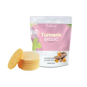 EelHope Turmeric Kojic Cleansing Pads, Deep Clean Delicate Pores Reduce Acne Spots Facial Skin Brightening (Option: 2PCS)